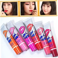 Peel Off Lipstick 6 Colors Amazing Peel Off Liquid Lipstick Long Lasting Peel-Off Lip Stain Lip Gloss, Tear Pull Lip Tint pack of 6 15gms/each-thumb2