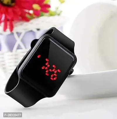 Aneesho Stylish Digital Black Display Square LED Watch | Birthday Gift for Boy  Girl's-thumb2