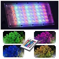 Aneesho Multycolour 50W LED Brick Light Multi Color with Remote Waterproof IP66 LED Flood Lights (50WATT)-thumb2