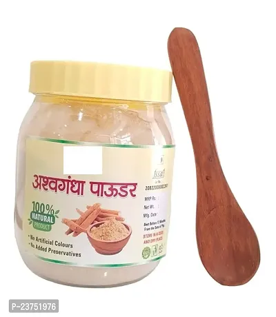 Aneesho Ashwagandha Powder | Ayurvedic Support for Stress  Immunity | Herbal Supplement | Supports Mental Calmness  Anxiety Issues with wooden spoon (200 gm)