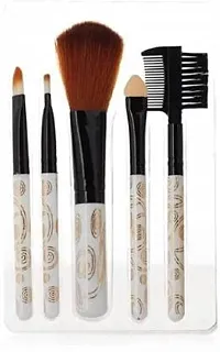 Anesho GIrls MAkeup FIxer Primer Foundation,Compact Powder,3in1 Mascara Eyeliner Combo,5PCS Makeup Brush-thumb3