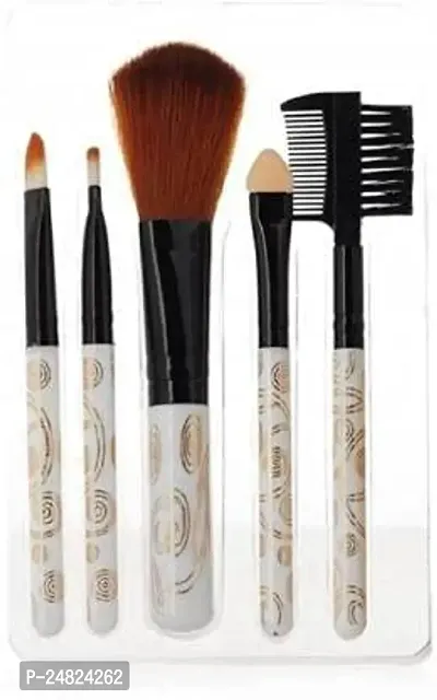 Anesho GIrls MAkeup FIxer Primer Foundation,Compact Powder,3in1 Mascara Eyeliner Combo,5PCS Makeup Brush-thumb4