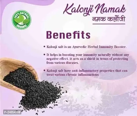 Aneesho Namak Kalonji-100Gm | Kalonji Salt | Boosts immunity| Kalonji ka namak | 100% Pure  Original Kalonji Namak-100Gm-thumb2