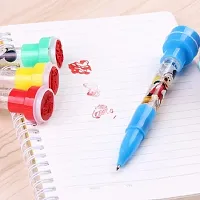 Aneesho 5 IN ONE Multifunctional PEN (Roller stamp, Bubble, Pen, Light, Stamp) Birthday Return Gift Pen School Stationery Items for Kids Stationery Set Princess Bubble Pen (PACK OF 3 pens)-thumb2