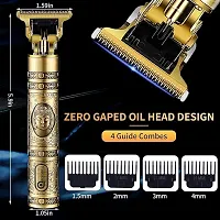 Aneesho  Hair Trimmer for men, Buddha Dragon style T shape zero gapped 4 size adjustable comb for professional haircut and shave vintage t9 metal body cordless rechargeablle battery-thumb2