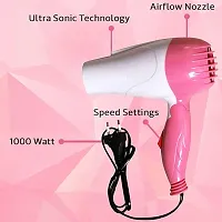 Aneesho Dryer NV-1290 Hair Dryer With 2 Speed Control Setting For Men/Women, Electric Foldable Hair Dryer Air Concentrator 1000 Watts-thumb3