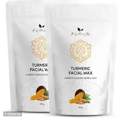 Natural Turmeric Facial Wax Powder 100 g Pack of 2-thumb0