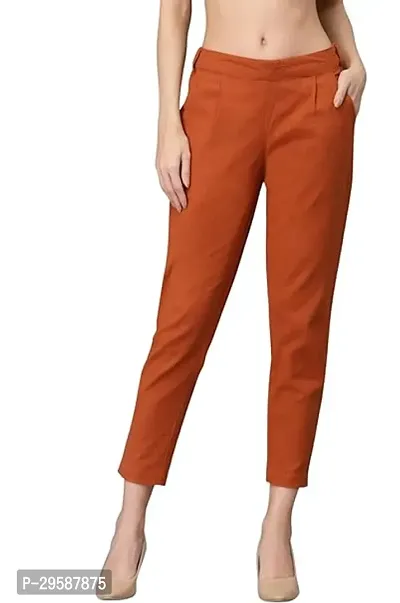 Stylish Cotton Solid Casual Trouser-thumb0