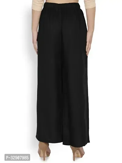 Oxinexx Straight Fit Trendy Rayon Solid Color Palazzo Pants for women free size Palazzo Pant with Pocket-thumb2