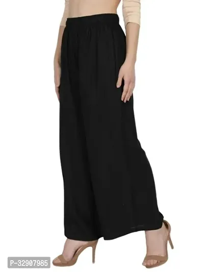 Oxinexx Straight Fit Trendy Rayon Solid Color Palazzo Pants for women free size Palazzo Pant with Pocket-thumb4