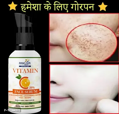 Vitamin C Face Serum for Skin Whitening, Glowing Skin,Dark Spots, Brightening Anti Aging Skin Repair Serum