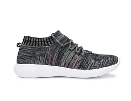 Stylish Textile Self Design Sports Walking Shoes for Men-thumb1
