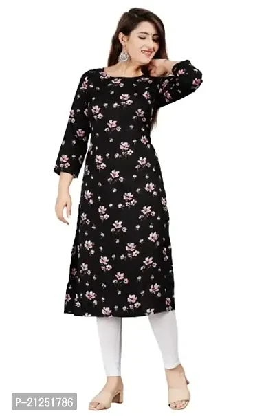 VANGA Fashion Presents Beautiful Crepe Printed Kurti for Women-thumb2