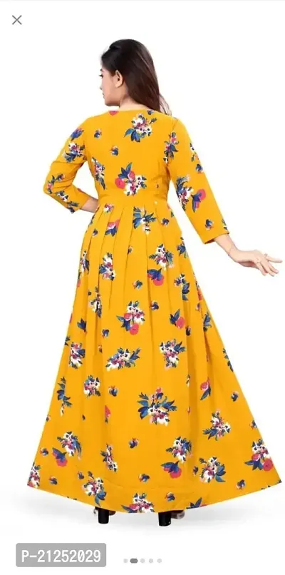 VANGA Fashion Beautiful Crepe Anarkali Gown for Women-thumb2