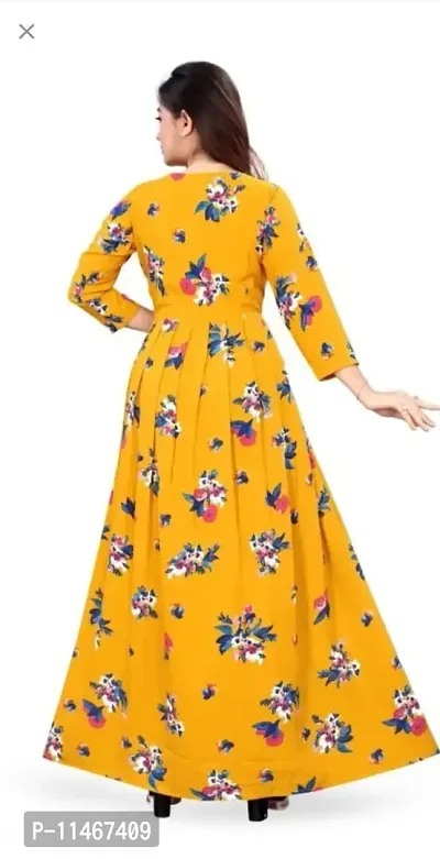 Fancy Crepe Gown For Women-thumb2