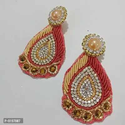 Elegant Fabric Earrings for Women-thumb2