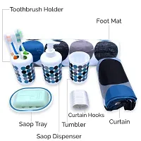 Useful Plastic Printed Bathroom Accessories Set-thumb2