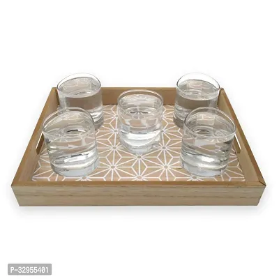 Stylish Wooden Serving Tray (36.6 x 26.6 x 4.9 cm)-thumb2