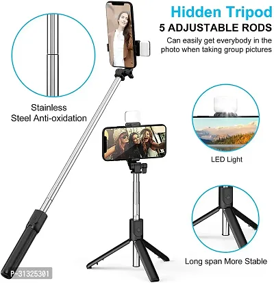 Bluetooth Professional Selfie Stick with Wireless Remote-thumb4