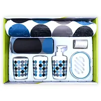 Useful Plastic Printed Bathroom Accessories Set-thumb1