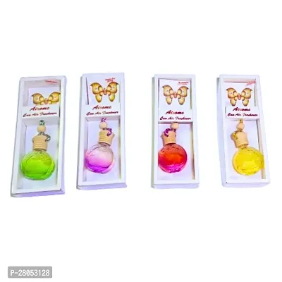 Storia Sandalwood Car Perfume|Long-Lasting Car Air Freshener Made With Natural Essential Oils For Hanging|Car Perfumes And Fresheners, Pack of 4-thumb0
