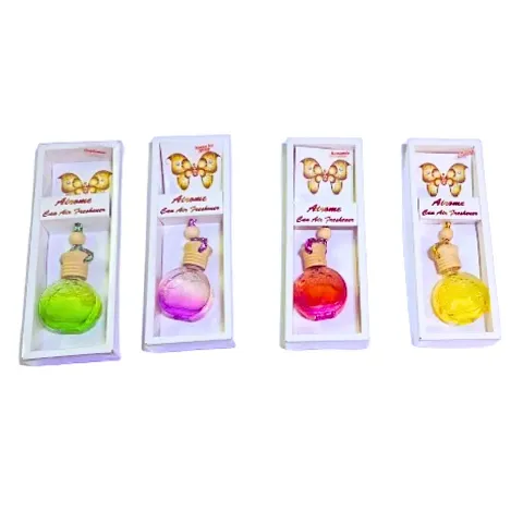 Storia Sandalwood Car Perfume|Long-Lasting Car Air Freshener Made With Natural Essential Oils For Hanging|Car Perfumes And Fresheners, Pack of 4
