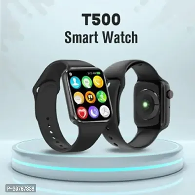 T-500 Smart Watch Enabled with Bluetooth Calling and Fitness Tracker Smartwatch (Black Strap, Free)-thumb4