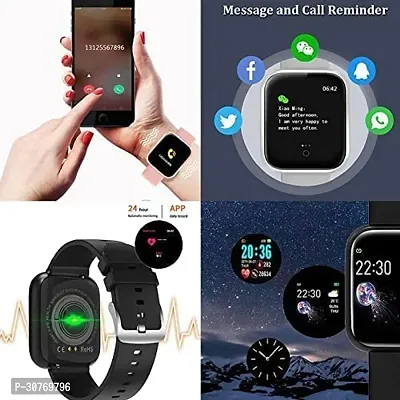 D116 Fitness Smart Band Activity Tracker Smartwatch  for Men, Women, Kids (Black)-thumb3