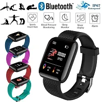 D116 Fitness Smart Band Activity Tracker Smartwatch  for Men, Women, Kids (Black)-thumb1