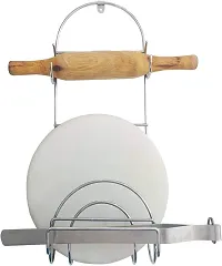 Stainless Steel Chakla Belan Stand-thumb1