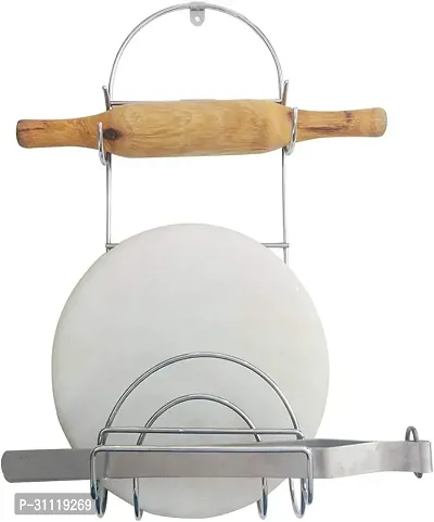 Stainless Steel Chakla Belan Stand-thumb2