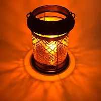 Style Candle Lantern Metal and Glass Lamp-thumb3