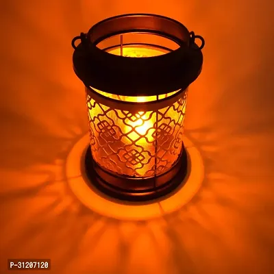 Style Candle Lantern Metal and Glass Lamp-thumb4