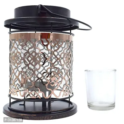 Style Candle Lantern Metal and Glass Lamp-thumb3