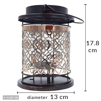 Style Candle Lantern Metal and Glass Lamp-thumb5