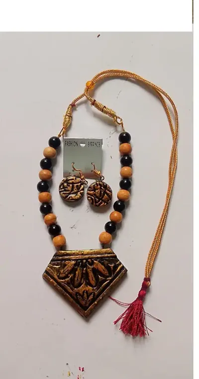 Stylish Terra Cotta Jewellery Set For Women