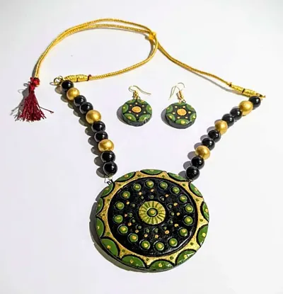 Stylish Terra Cotta Jewellery Set For Women