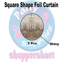 Shopperskart? Square Shape Foil Curtain for Party Decoration-thumb1