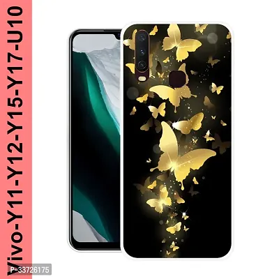 Stylish Silicon Printed Back Cover for Vivo S1-thumb0