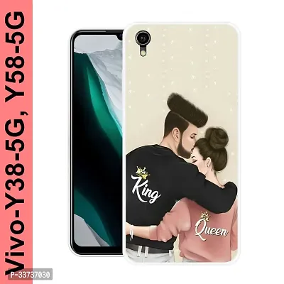 Stylish Silicon Printed Back Cover for Vivo Y38 5G-thumb0