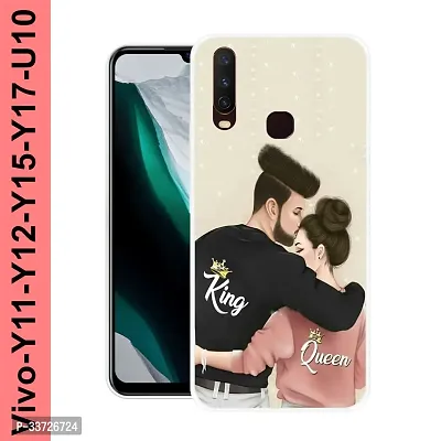 Stylish Silicon Printed Back Cover for Vivo S1-thumb0