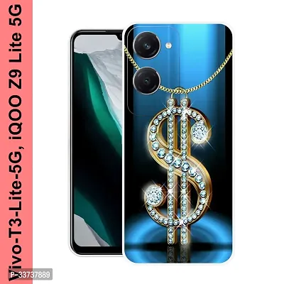 Stylish Silicon Printed Back Cover for Vivo T3 Lite 5G-thumb0