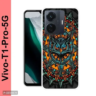 Stylish Silicon Printed Back Cover for Vivo S1-thumb0