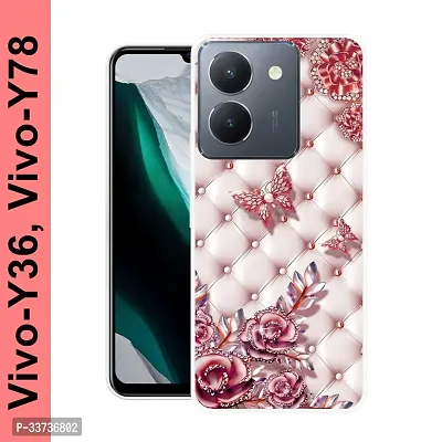 Stylish Silicon Printed Back Cover for Vivo Y36-thumb0