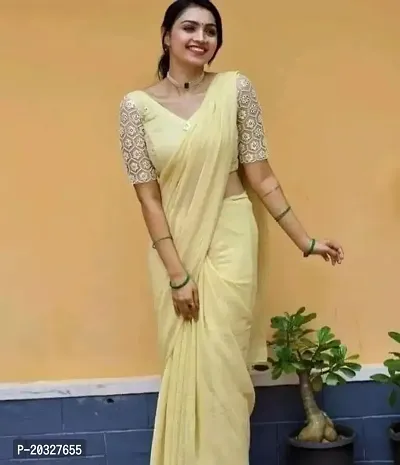 Buy Georgette Saree in Lemon Yellow Colour 1889 Online in India - Etsy