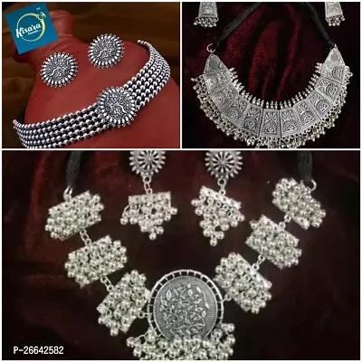 kisara oxidised jewellery combo set