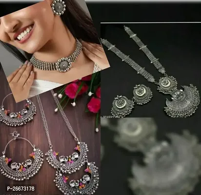 kisara oxidised jewellery combo set