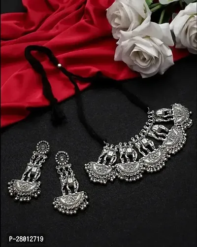 Elegnat German Silver Jewellery Set For Women
