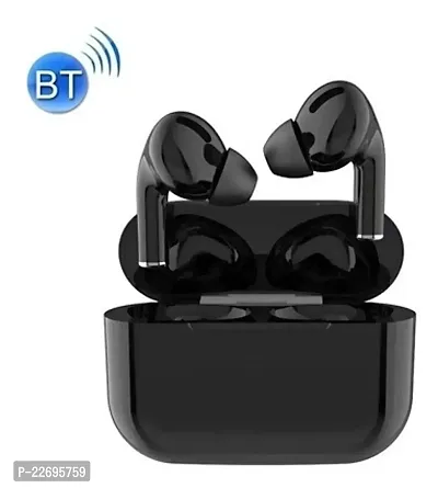 New Airdopes (Black) with Magsafe Charging Case High Bass Clear Sound Quality (Premium Quality Sound) Bluetooth Headset-thumb2