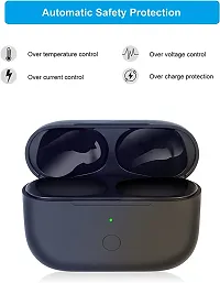 New Airdopes (Black) with Magsafe Charging Case High Bass Clear Sound Quality (Premium Quality Sound) Bluetooth Headset-thumb2